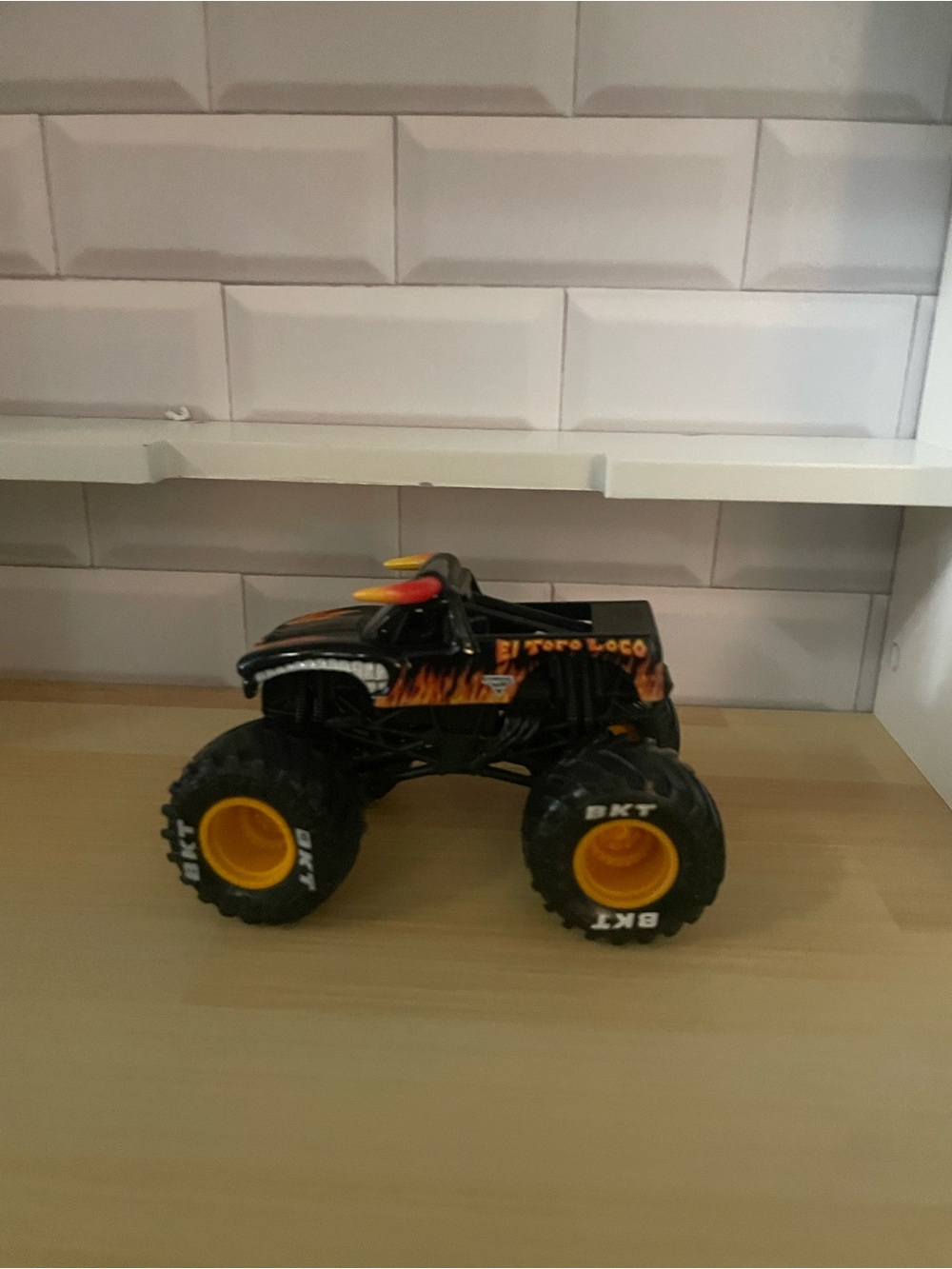 El Toro Loco Black & Orange Monster Truck Toy - Kids Toy